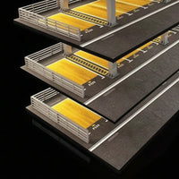 Parking Garage Model Realistic Car Display Scene Three-Dimensional Garage with Four Layers for Desk Decoration