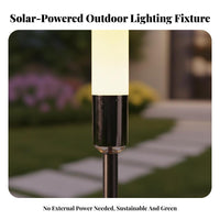Waterproof Solar Stalk Light Decorative Solar Powered Ground Light Dusk to Dawn for Lawn, Patio, Pathway