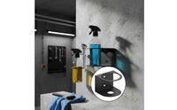 Wall Mount Spray Bottle Rack Screwless Installation Shampoo Bottle Holder Spray Can Holder Easy to Install for Bathroom, Garage