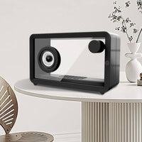 Touch Control Transparent Speaker Wireless Speaker with Rgb Light Portable Compact for Students, Teens, Desk, Bedroom, Dorm Room