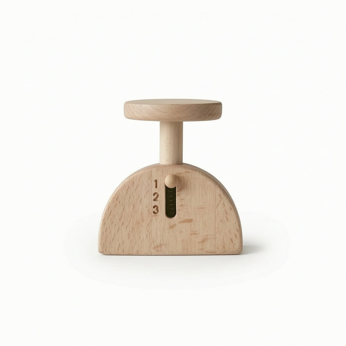 Toy Fruit Scale Natural Wooden Toy Scale Educational for Young Children