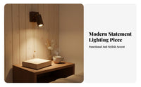 Japanese Aesthetic Wooden Wall Light Retro Design Walnut Wood Reading Light Natural Materials Adjustable Wood Wall Light Hardwired for Readers, Interior Decorators, Homeowners, Bedroom, Guesthouse, Living Room, Entryway