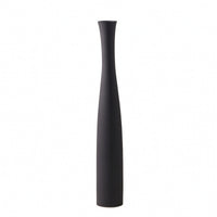 Ceramic Vase with Slender Neck Textured Sculptural Bottle Vase Matte Brushed for Tabletop Decoration, Home Display
