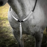 Horse Neck Rope with Tassel Adjustable Horse Neck Rope Handmade Lightweight for Equestrians, Riding, Groundwork
