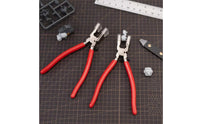 2 in 1 Function Model Assembly Holding Pliers Wide Jaw Opening Double Use Clamping Pliers Labor Saving Design Hobby Tool Non-Slip Grip for Hobbyists, Crafters, Workshop, Crafting
