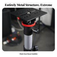 Speaker Tripod Stand Entirely Metal Construction Tripod Speaker Stand Portable Audio Equipment Accessory for Artists, DJs, Outdoor, Karaoke