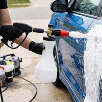 Car Cleaning High Pressure Foam Sprayer for Professional Car Wash, Adjustable Car Pre Wash Foam Lance with Brass Nozzle, 0.6kg, 110*150*350mm