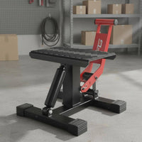 Maintenance Friendly Hydraulic Motorcycle Lift Anti Slip Dirt Bike Support Stand Height Adjustable Motorcycle Support Stand Heavy Duty for Garage