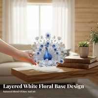 Peacock Figurine Table Ornament Sturdy Material for Bedroom