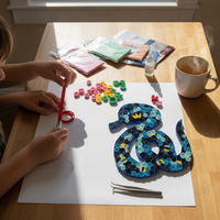 2025 Year of the Snake Quilling Art DIY Material Kit for Beginners