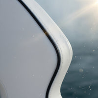 High-Back Boat Contoured Seat with Armrests Curved-Around Helm Seat with Armrests Contoured Helm Chair Padded for Boaters, Pilots, Boats, Yachts, RVs