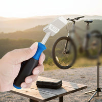 Angled Shape Hydraulic Disc Brake Spreader Non-Slip Grip Disc Brake Cylinder Spreader Universal Fit Bike Caliper Reposition Tool Compact and Portable for Cyclists, Mechanics, Workshop, Garage