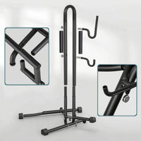 Detachable L-Shaped Bike Stand Indoor Freestanding Bike Stand Vertical Freestanding Bike Rack Space-Saving for Cyclists, Garage, Apartment