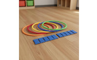 Develops Physical Skills Sensory Integration Training Rings Improves Balance & Coordination Plastic Agility Hoops Set Indoor & Outdoor Use