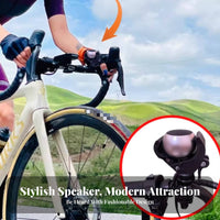 Bluetooth Connectivity two-wheeler Handlebar audio unit Deep Bass Miniature Cylinder Speaker Lanyard Included Outdoor Gear stable bike Mount for Cyclists, Scooter Riders, Commuters, Cycling, Camping, journey, Beach and Pool