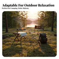 Foldable Design lowsilhouette Folding Chair Nordic aesthetic Portable Seating Lightweight Outdoor Furniture Comfortable for Campers, al fresco mealkers, Spectators, Camping, Balcony, Outdoors, al fresco meal