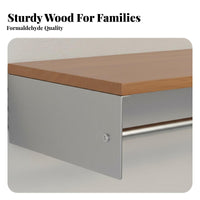 Adjustable Rail Bracket Shelving utilitarian design Wall Shelf Multi-Tier Display