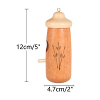 Wooden Hummingbird House Side Entrance Wood Bird Nest Perch