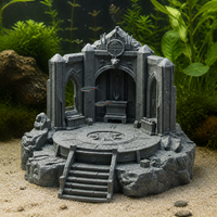 3D Printed Ancient Ruins Temple Aquarium Ornament
