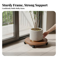 Rolling Plant platform With casters Rolling Plant stand substantial Duty for Indoors, Home