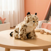 Soft Toy Lynx Toy Soft Lynx Stuffed Animal Realistic for Playroom, Bookshelf