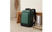 Padded Straps School Backpack Mesh Pockets Zippered Backpack Structured Bookbag Reinforced Trim
