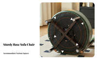 Reclining rear blossomShaped Chair rotating Base Single Sofa Plush Cushioning Indoor Furniture Wide Seat for Homeowners, Book Lovers, Living Room, Bedroom, Lounge Area, perusing corner
