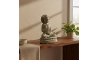 Spiritual Decor Buddha Statue Peaceful and Calming Resin Buddha Figurine Excellent Gift Idea Zen Meditation Statue Detailed Craftsmanship for Meditators, Mindful Movement Practitioners, Tea Room, Office Desk