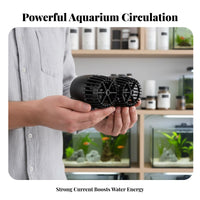 Aquarium Water Circulator Quiet Suction Cup Wave Pump Powerful Motor Fish Tank Circulation Pump