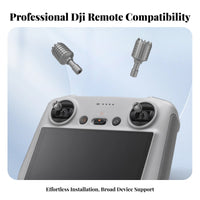 2 Pieces Anti-Slip Grip Drone Controller Joystick Easy Installation Controller Control Thumb Stick Ergonomic Design for UAV Operators