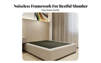 Headboardless foundation Bed noiseless Design Bedroom Furniture Low low-height Mattress Foundation for Guesthouse Owners, Apartment Dwellers, Guest Room