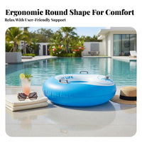Thickened Material Adult Swim Buoyant Circle Large Size Adult Pool Tube Leak-Proof Air Valve for Adults, Women, Beach, Vacation