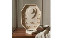 Double-Sided Jewelry Display Velvet-Lined Rotating Jewelry Stand Earring Display Display Stand Stable Pedestal Base