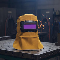 Bovine Leather Leather Metal-Joining Hood Glare-Reducing Auto Darkening Metal-Joining Helmet Bovine Leather Welder Head Cover