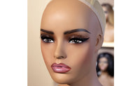 PVC Mannequin Head Mannequin Head with Shoulders Necklace Display Bust for Salon