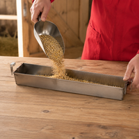 Chicken Feeder, Stainless Steel, 9×6cm, Hanging Type, Pest Control, Feeder, Poultry Farming Supplies