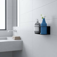 Wall Mount Spray Bottle Holder Versatile Wall Mount Bottle Holder Cleaning Supply Organizer Rack Easy Installation for Bathroom