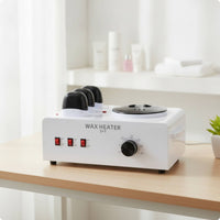 Electric Multi-Pot Depilatory Heater Countertop Depilatory Heater with 4 Pots Removable Appliance Portable for Salons, Beauty Parlors