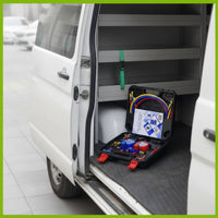 Gauge Set with Storage Case Accurate Gauge Set with Case Shock-Resistant Tool Kit for Air-Conditioning Service