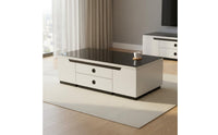 Sintered Stone Convertible Table Space Saving Extendable Coffee Dining Table for Small Apartment Dwellers