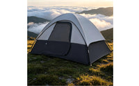 Low Dome Tent Large Doorway Double-Layer Tent Two-Color Outdoor Shelter for Hiking
