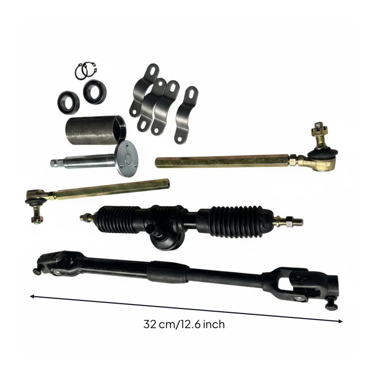 Adjustable Length Rack and Pinion Steering Set Heavy Duty Vehicle Components for Hobbyists