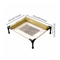 Dog Cot Bed Washable Raised Pet Bed Breathable Material for Cats, Indoor