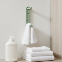 Clothes Hanger Storage holder space-Saving Wall Mounted Hanger Holder Extendable Design for Washroom