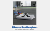 AI Smart Open-Ear Earphones, Sport, Comfortable Fit, Voice Assistant, Multi-Scene, Random Color