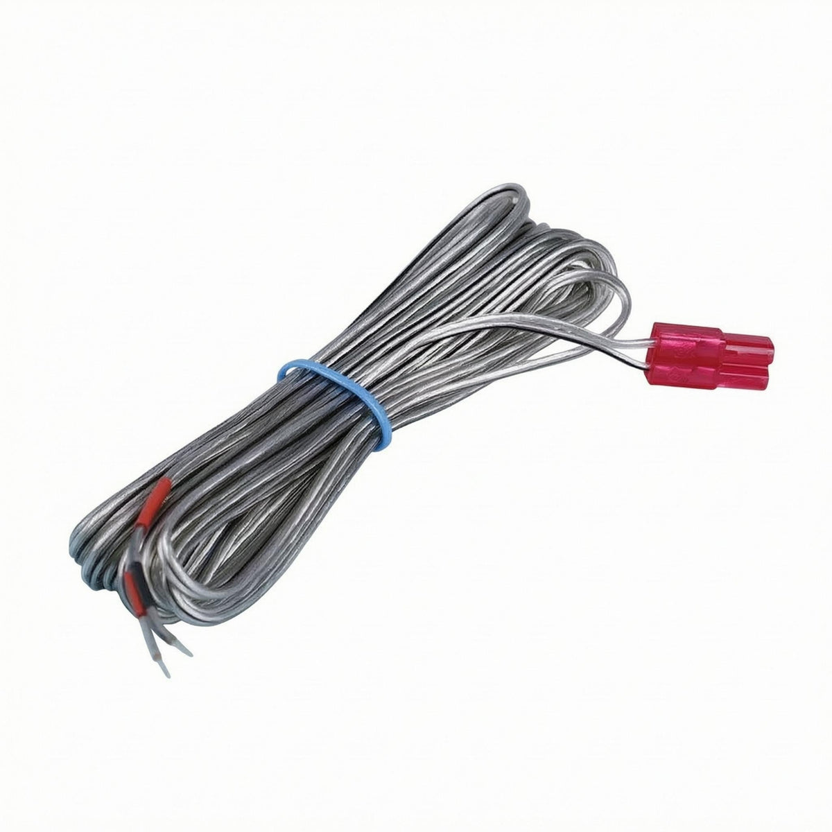 Insulated Speaker Cable Bare Stripped Ends Speaker Wire Silver-Gray Audio Wiring Coiled
