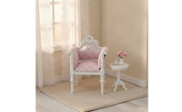 1/12 Miniature sofa with Carved Frame Wooden Miniature chair Realistic Dollhouse Armchair for Collectors