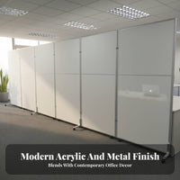 Mobile Design Modular Separateice Partition Foldable Freestanding Modular Screen Creates Privacy Room Divider Flexible Combination for Workshop Supervisors, Facility Planners, unobstructedPlan Areas, Workstation, Meeting Area, Exhibition Hall