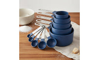 10 Pieces Measuring Cups and Spoons Set Food-Grade PP Kitchen Measuring Set