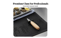 Bivalve Shucking Heavy Duty Bivalve Non-Slip Grip Scallop Prying Tool for Seafood Lovers, Chefs, Seafood Bar, Dinner Parties, Outdoor Gatherings